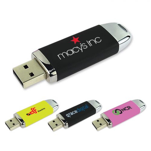 Personalized 4GB USB Flash Drive with Keyring Loop