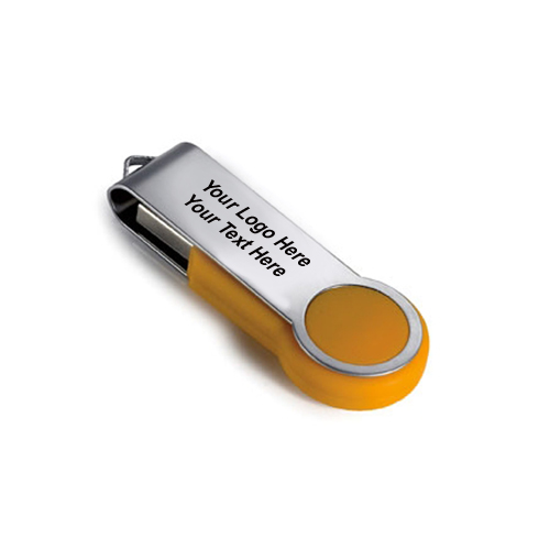 Personalized 2 GB Round Folding USB 2.0 Flash Drives