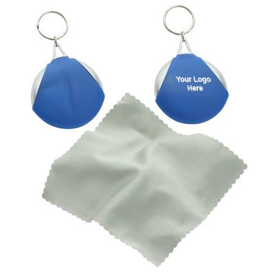 Personalized Pocket Microfiber Lens Cloth Keychains