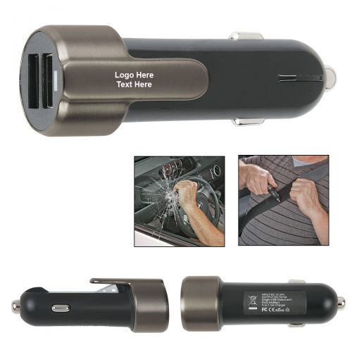 Car Charger with Escape Safety Tool