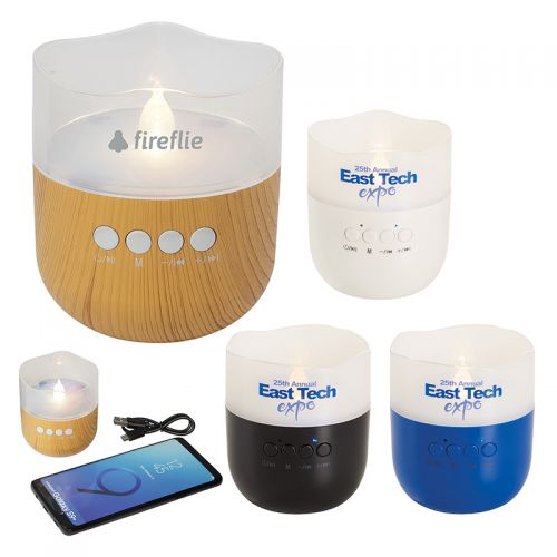 Custom Printed Candle Light Bluetooth Speakers