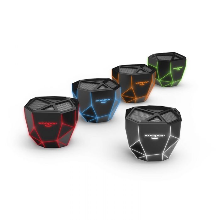 Xoopar Geo Desktop Skeletal Lighted Wireless Speakers