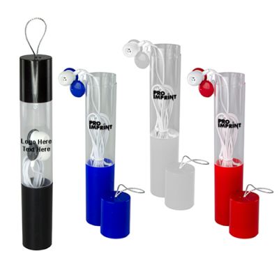 Promotional Logo Earbuds in a Tube