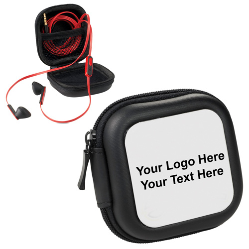 Promotional Logo Fusion Ear Buds with Microphone