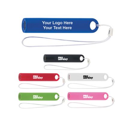 Customized Round Portable Chargers With Wrist Strap
