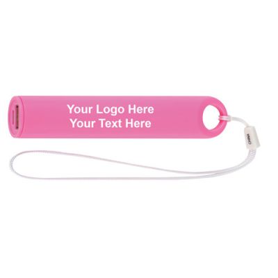 Customized Round Portable Chargers With Wrist Strap