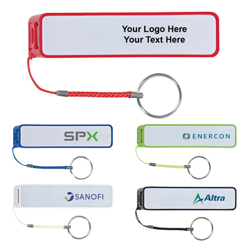 Personalized Portable Chargers With Key Ring