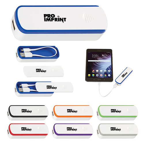 Promotional UL Listed Power Banks with Cable Storage