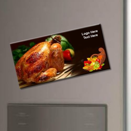 2x4 Promotional Thanksgiving Magnets 20 Mil Square Corners