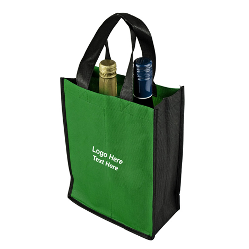 Promotional Two-Bottle Wine Tote Bags