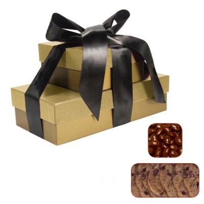 The Cosmopolitan Promotional Large Chocolate Chip Cookies and Chocolate Almonds Gift Boxes