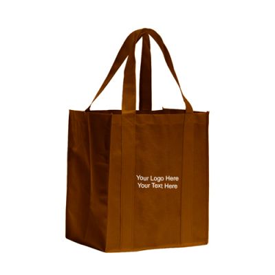 Logo Imprinted Big Shopper Grocery Tote Bags