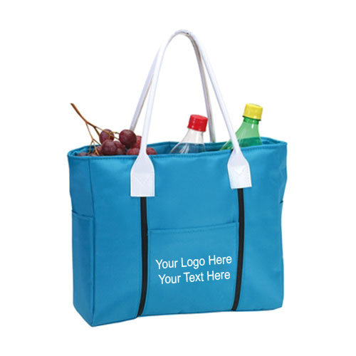 Promotional Logo Can Cooler Microfiber Tote Bags