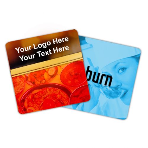 3.75x3.75 Square Shape Custom Paperboard Drink Coasters