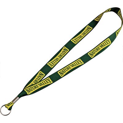 Custom Printed 1 Inch Full Color Lanyards with Ring