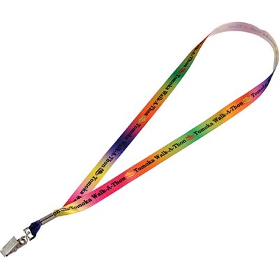 Promotional 0.625 Inch Ribbon Lanyards with Clip