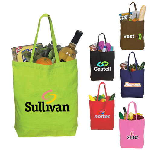 Custom Printed Cotton Tote Bags with 6 Colors