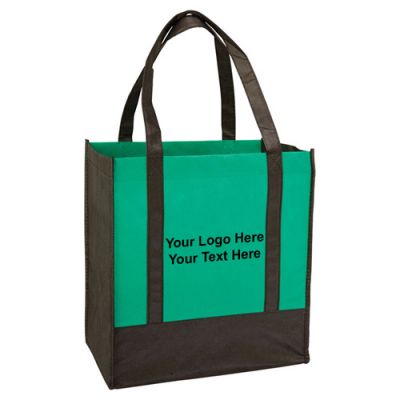Custom Printed Two Tone Grocery Bags - Two Tone Tote Bags