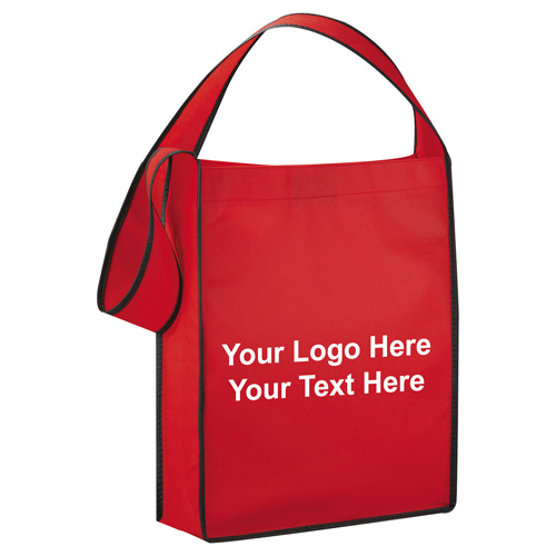 Logo Imprinted Cross Town Business Tote Bags