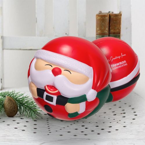Promotional Santa Claus Shaped Stress Ball