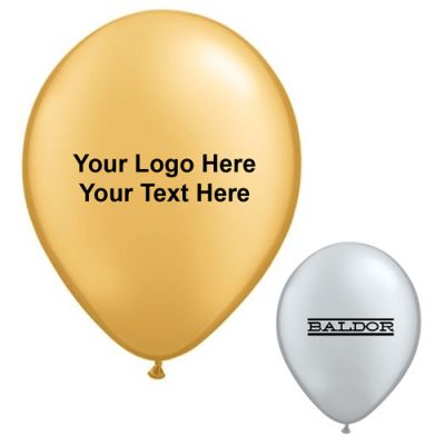 16 Inch Customized Qualatex Round Metallic Color Latex Balloons