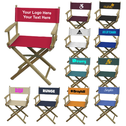 Personalized Heavy Duty 18 Inch Director Chair Table Height