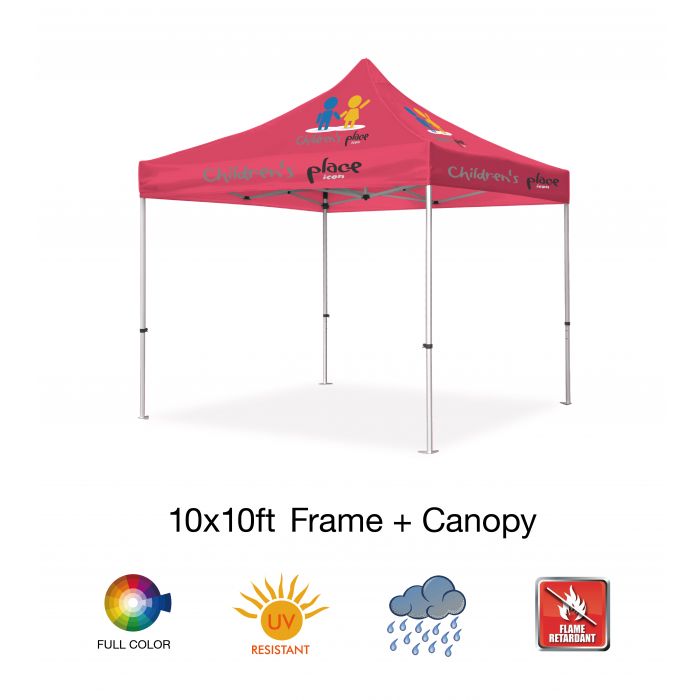 10'x10' Full Imprinted Standard Custom Event Tent Kits