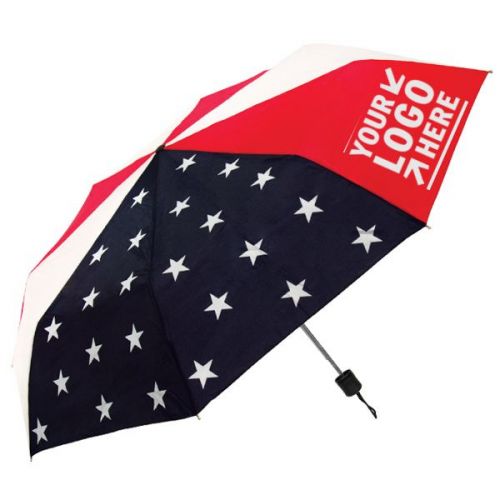 41 Inch Full Size Manual Open Patriot Folding Umbrellas