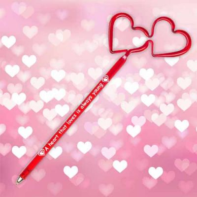 Promotional Inkbend Standard Heart Double Ball Point Pens