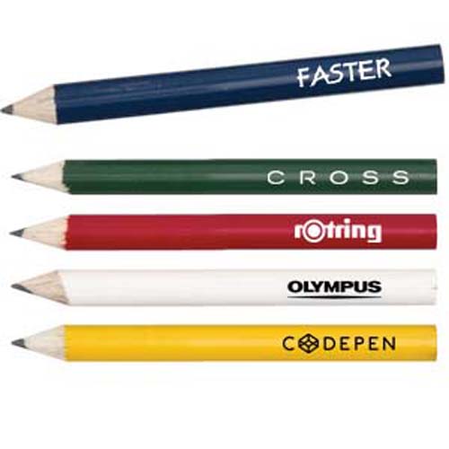 custom imprinted round wooden golf pencils
