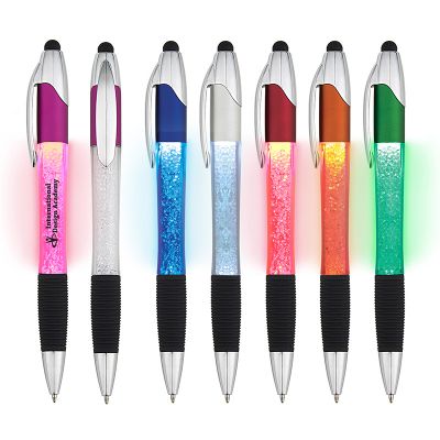 Custom Imprinted Del Mar Stylus Light Pens