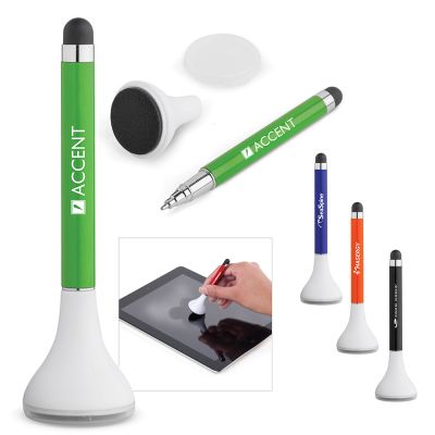 Customized Delta Stylus Pens with Screen Cleaner