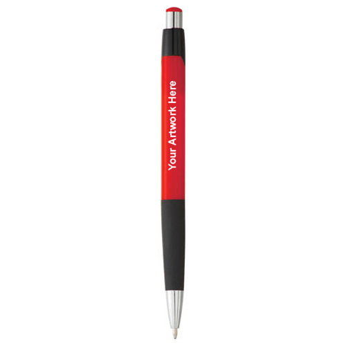 Promotional Logo Tip Top Ballpoint Pens Red