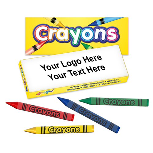 Promotional Pack of Four Quality Crayons