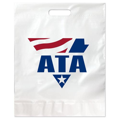 11 x 15 Custom Imprinted Plastic Bags with Gusset
