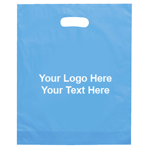 12 x 15 x 3 Promotional Plastic Bags with 7 Colors