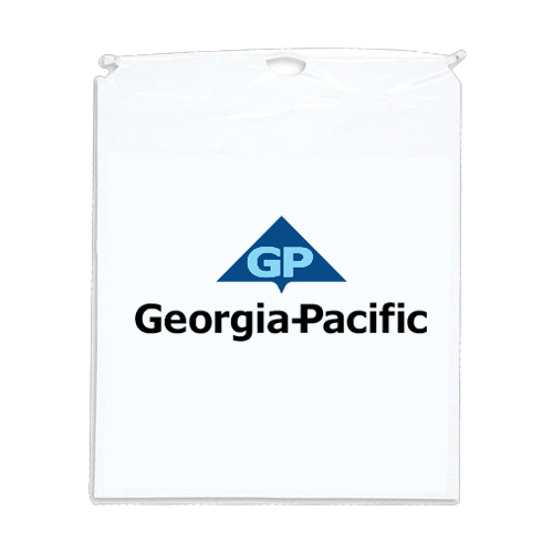 9 x 12 Promotional Logo Cotton Drawstring Plastic Bags